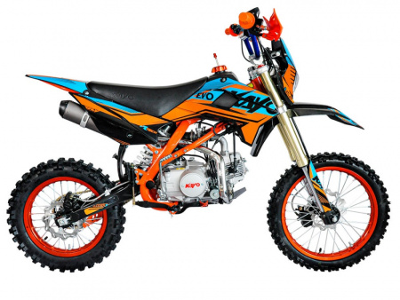 Питбайк KAYO EVOLUTION YX125EM 17/14 KRZ (механ. сцепл., эл. стартер 2024 г.)